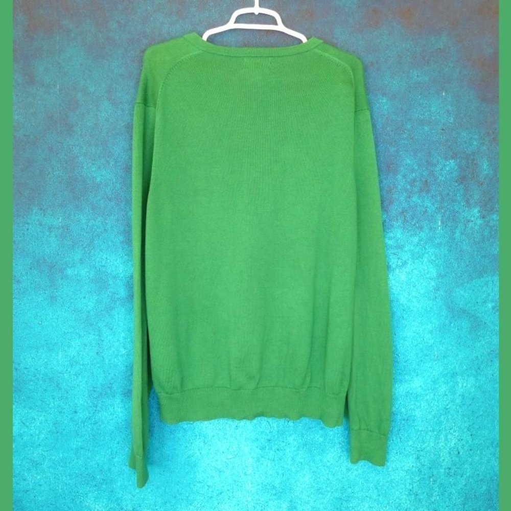 Land's End Green Sweater Size Large (42-44) - Picture 4 of 7